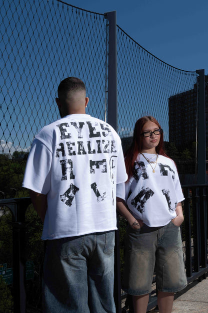 R.E.A.L Tee (white/black)