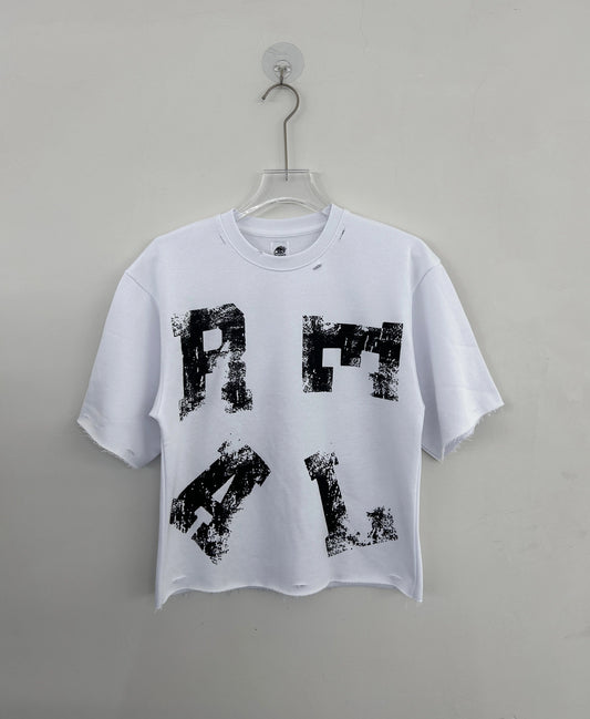 R.E.A.L Tee (white/black)