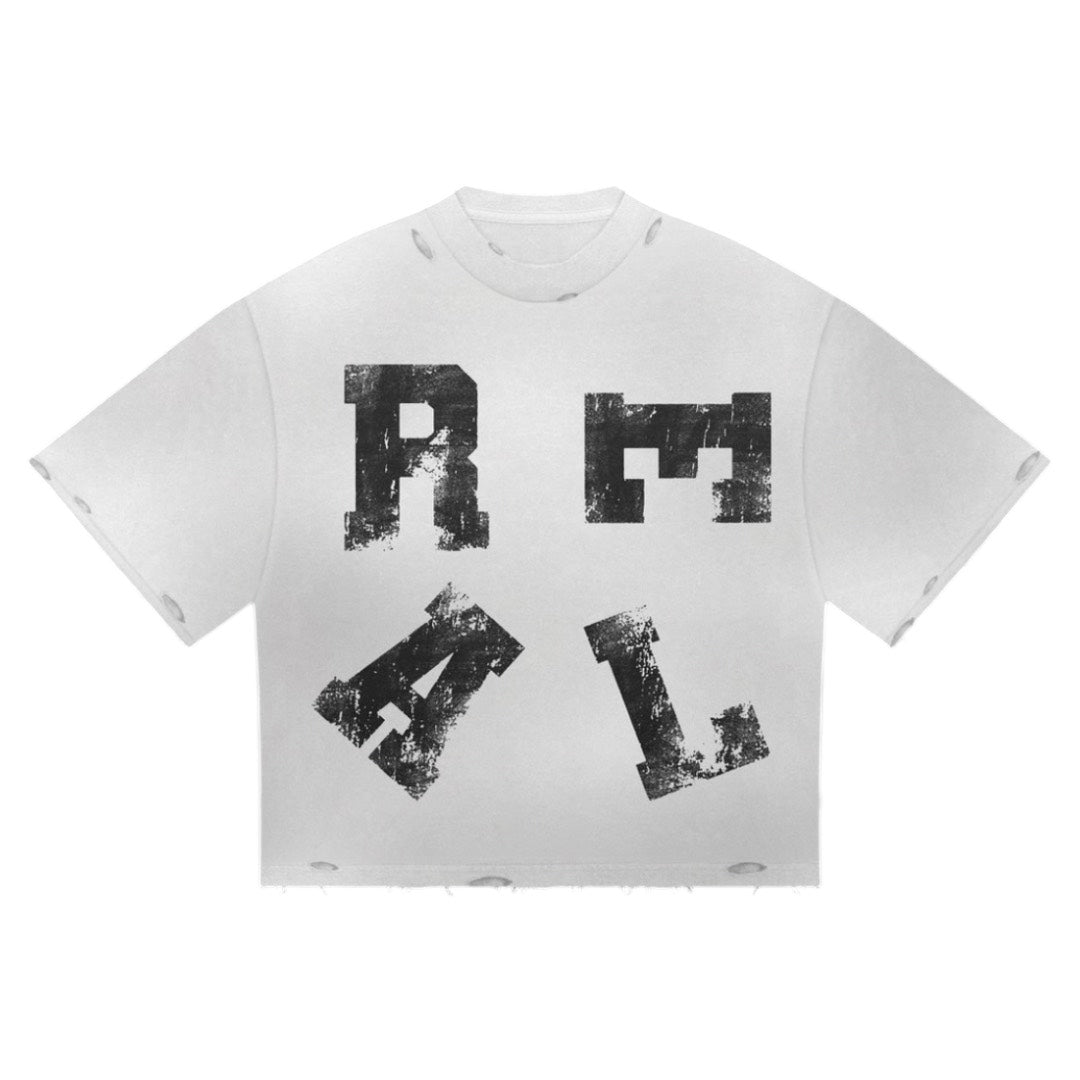 R.E.A.L Tee (white/black)