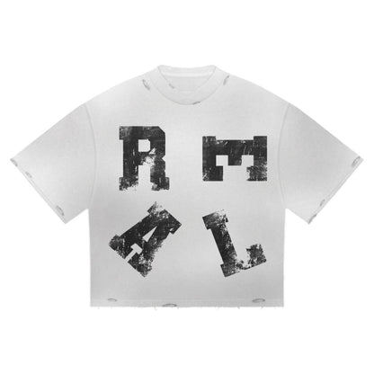 R.E.A.L Tee (white/black)